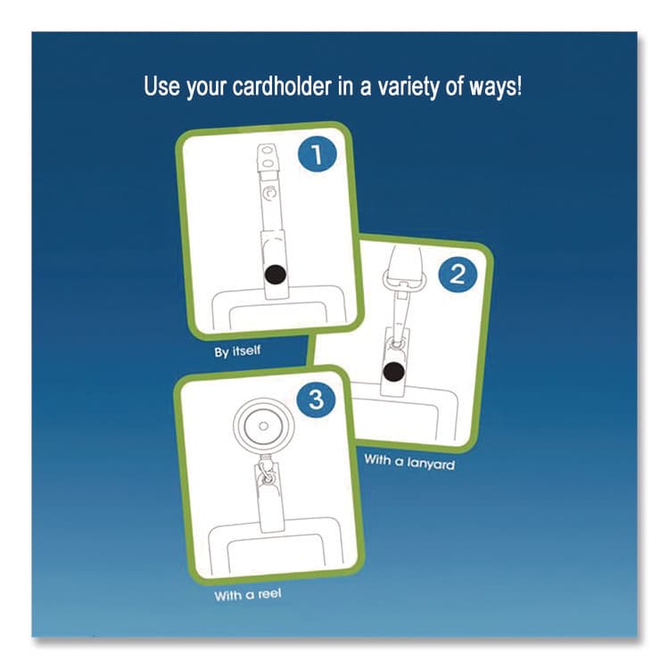 CONSOLIDATED STAMP MyID Leather ID Badge Holder, Vertical/Horizontal, 2.5 x 4, Silver (COS075004) thumbnail 4