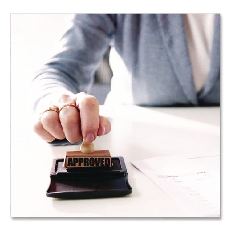 CONSOLIDATED STAMP 2000 PLUS One-Color Felt Stamp Pad, #2, 6.25" x 3.5", Black (CSC090407) thumbnail 3