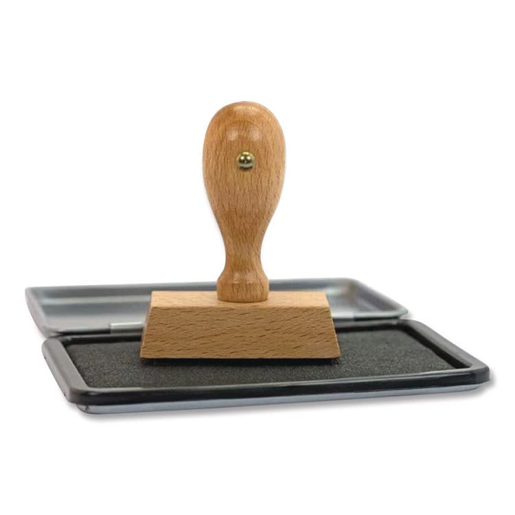 CONSOLIDATED STAMP 2000 PLUS One-Color Felt Stamp Pad, #2, 6.25" x 3.5", Black (CSC090407) thumbnail 4