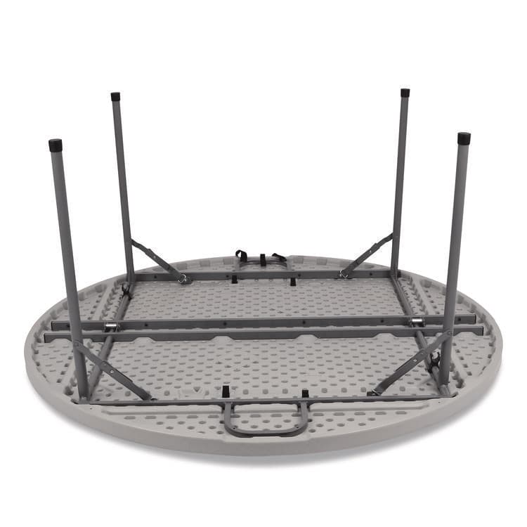 NATIONAL PUBLIC SEATING Comfort Max Fold-in-Half Table, Round, 48w x 48d x 29.25h, Speckled Gray Top, Gray Base/Legs (NPSCMFIH48R) thumbnail 2