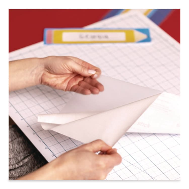 SHURTAPE TECHNOLOGIES Peel-and-Stick Clear Laminate Roll, 5.91 mil, 18" x 8 yd, Matte Clear (DUC22220) thumbnail 2