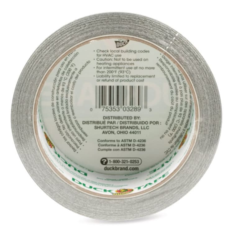 SHURTAPE TECHNOLOGIES Colored Duct Tape, 3" Core, 1.88" x 10 yds, Chrome (DUC280621) thumbnail 4
