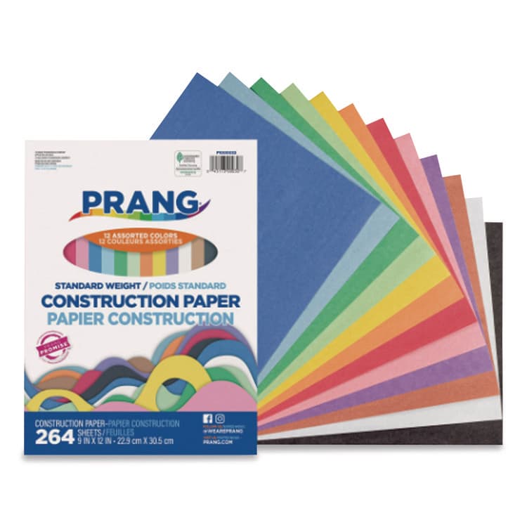 DIXON TICONDEROGA CO. Construction Paper, 9 x 12, Assorted Colors, 264/Pack (DIXP1000032) thumbnail 4