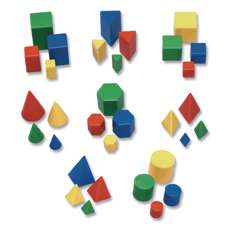 LEARNING RESOURCES Mini GeoSolids, Grades K to 5, 32 Pieces (LRNLER0913) thumbnail 4