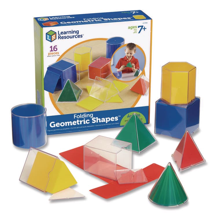 LEARNING RESOURCES Folding Geometric Shapes, Grades 2 to 6, 16 Pieces (LRNLER0921) thumbnail 2