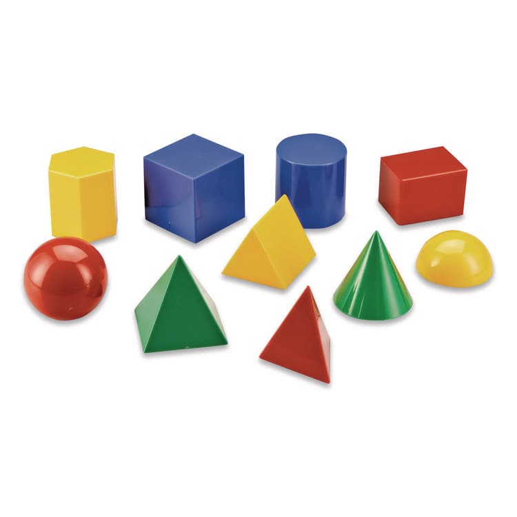 LEARNING RESOURCES Large Geometric Shapes, Grades K to 5, 10 Pieces (LRNLER0922) thumbnail 2