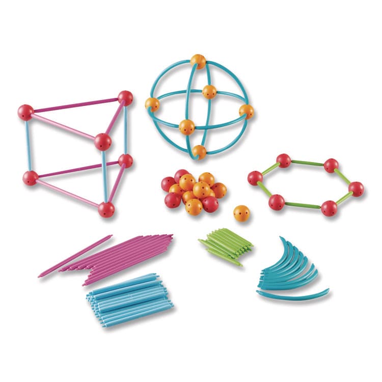 LEARNING RESOURCES Geometric Shapes Building Set, Grades K to 5, 170 Pieces (LRNLER1776) thumbnail 3