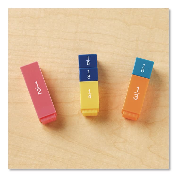 LEARNING RESOURCES Fraction Tower Fraction Cubes, Grades 1 to 4, 51 Pieces (LRNLER2510) thumbnail 4