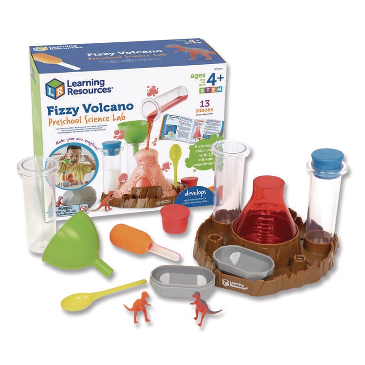 LEARNING RESOURCES Fizzy Volcano Preschool Science Lab, Grades Pre-K to 2, 13 Pieces (LRNLER2895) thumbnail 2