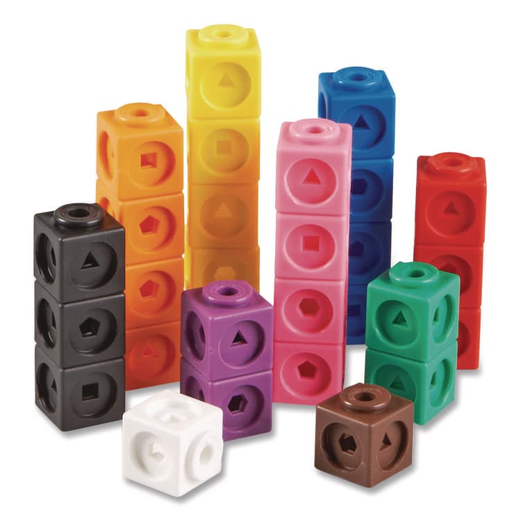 LEARNING RESOURCES MathLink Cubes, Grades 1 to 3, 100 Pieces (LRNLER4285) thumbnail 2