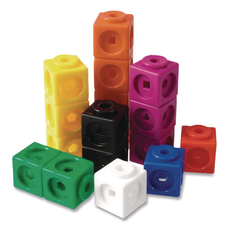 LEARNING RESOURCES MathLink Cubes, Grades 1 to 3, 100 Pieces (LRNLER4285) thumbnail 3