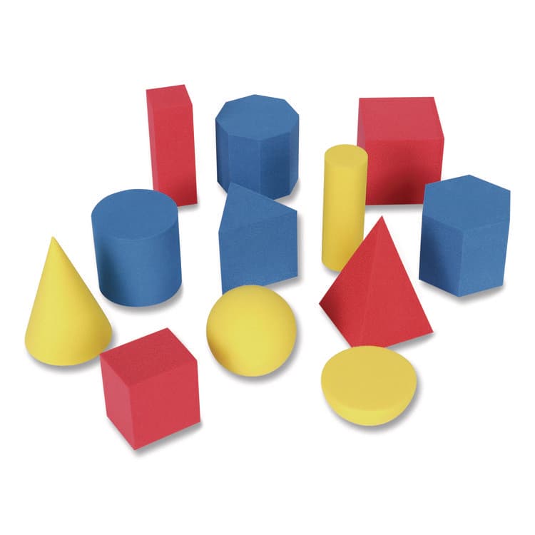 LEARNING RESOURCES Hands-On Soft Geometric Solids, Grades K to 5, 12 Pieces (LRNLER6120) thumbnail 3