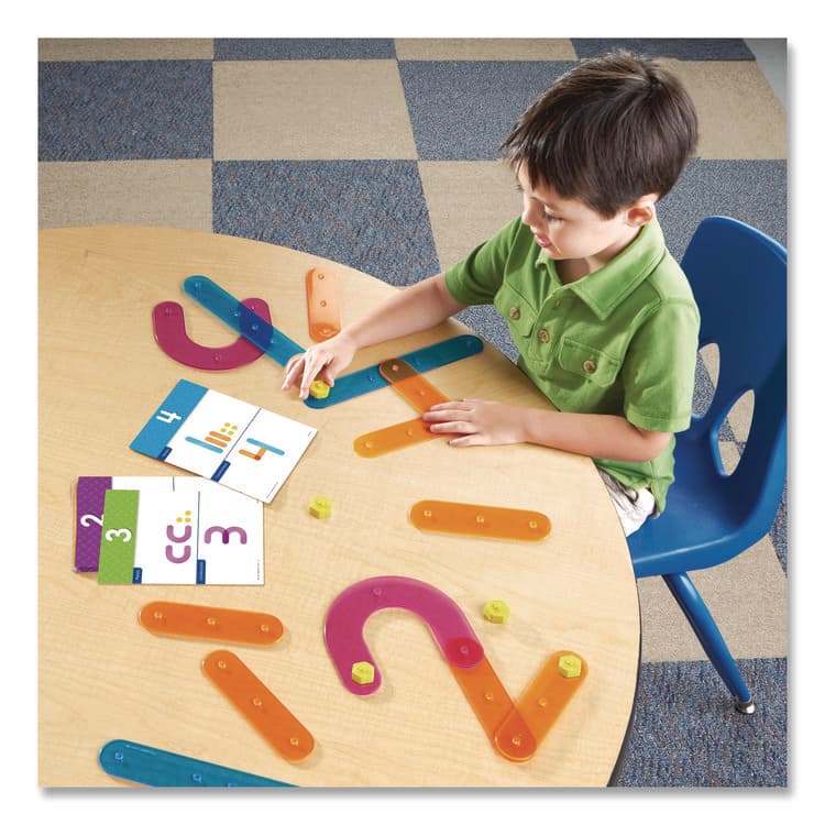 LEARNING RESOURCES Number Construction Activity Set, Pre-K to K, 50 Pieces (LRNLER8550) thumbnail 4
