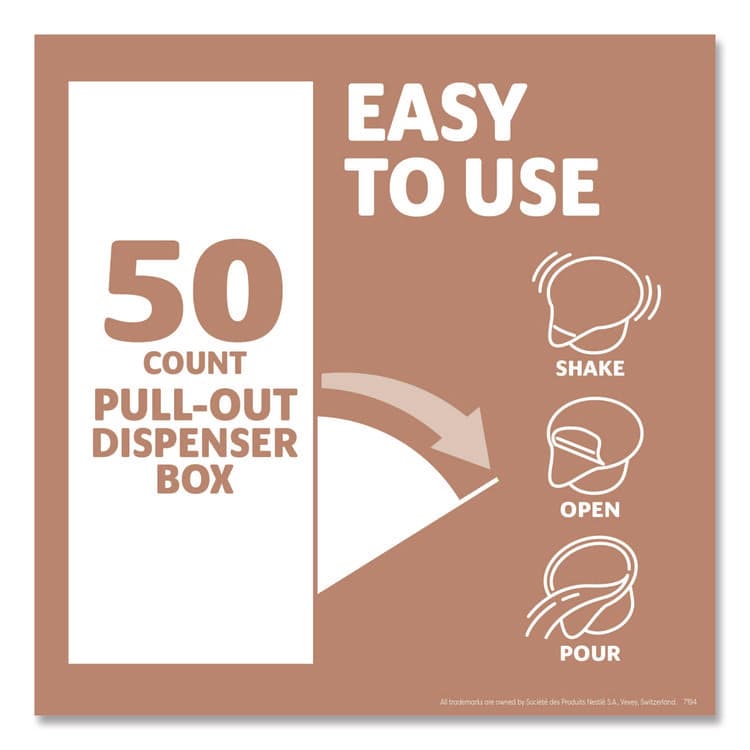 NESTLE Liquid Coffee Creamer, Cafe Mocha, 0.38 oz Mini Cups, 50/Box, 4 Boxes/Carton (NES35115CT) thumbnail 4