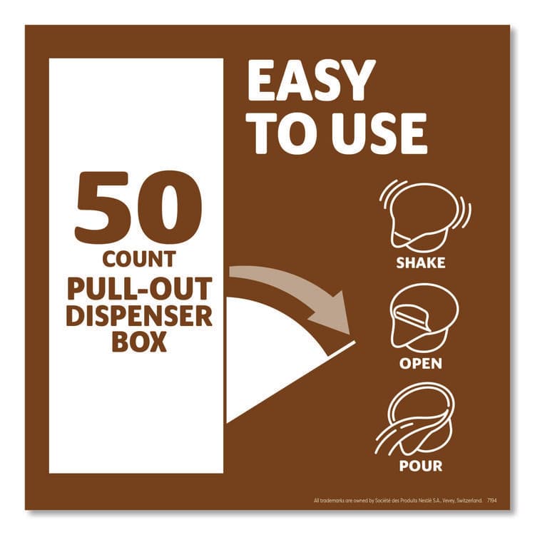 NESTLE Liquid Coffee Creamer, Snickers, 0.38 oz Mini Cups, 50/Box (NES61425BX) thumbnail 3