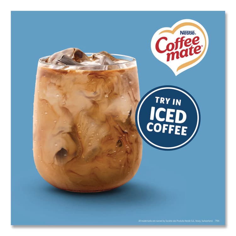 NESTLE Liquid Coffee Creamer, Zero Sugar French Vanilla, 0.38 oz Mini Cups, 50/Box (NES91757) thumbnail 4