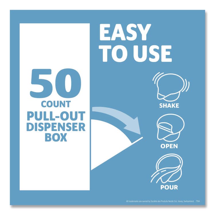 NESTLE Liquid Coffee Creamer, Zero Sugar French Vanilla, 0.38 oz Mini Cups, 50/Box, 4 Boxes/Carton (NES91757CT) thumbnail 4