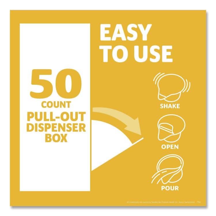 NESTLE Liquid Coffee Creamer, Zero Sugar Hazelnut, 0.38 oz Mini Cups, 50/Box, 4 Boxes/Carton (NES98468CT) thumbnail 4