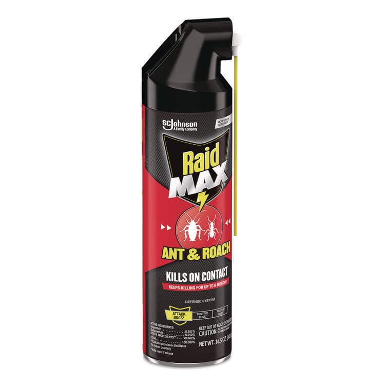 SC JOHNSON Ant/Roach Killer, 14.5 oz Aerosol Spray, Unscented, 6/Carton (SJN345742) thumbnail 2