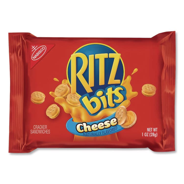 NABISCO FOOD GROUP Ritz Bits, Cheese, 1 oz Pouch, 12/Pack (RTZGEN00091) thumbnail 3