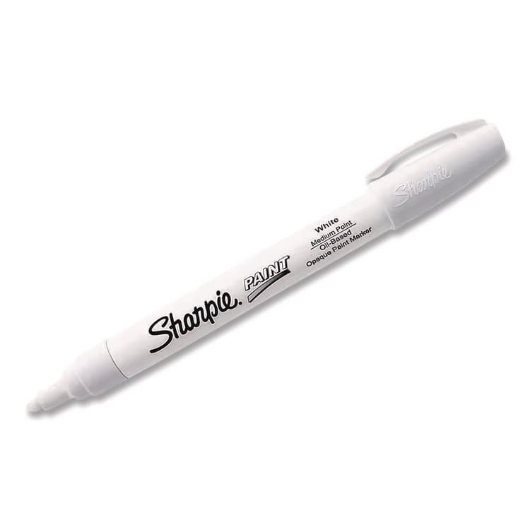 SANFORD Permanent Paint Marker, Medium Bullet Tip, White, 2/Pack (SAN1782041) thumbnail 2