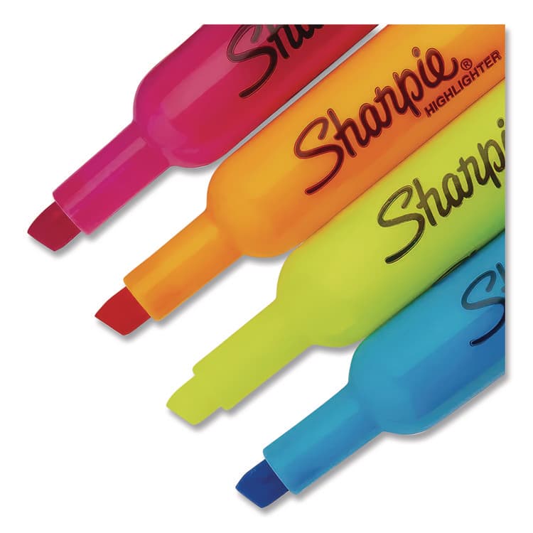 SANFORD Tank Style Highlighters, Assorted Ink Colors, Chisel Tip, Assorted Barrel Colors, 5/Pack (SAN1809199) thumbnail 4
