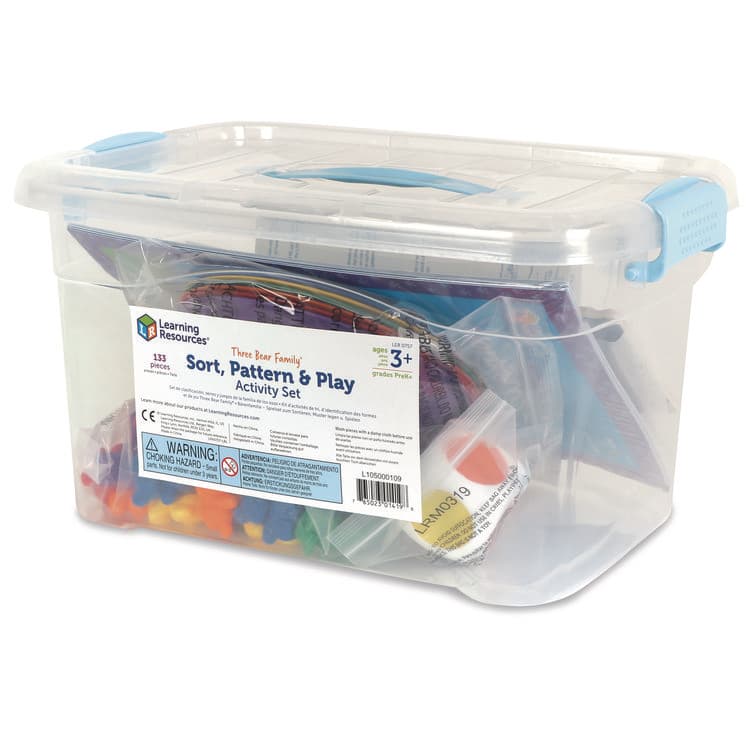 LEARNING RESOURCES Three Bear Family Sorting Activity Set, Pre-K to K, 133 Pieces (LRNLER0757) thumbnail 4