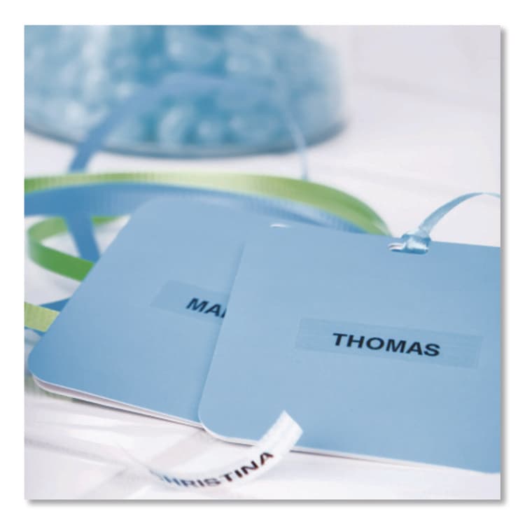 DYMO LetraTag Plastic Label Tape Cassette, 0.5" x 13 ft, Clear (DYM16952) thumbnail 3