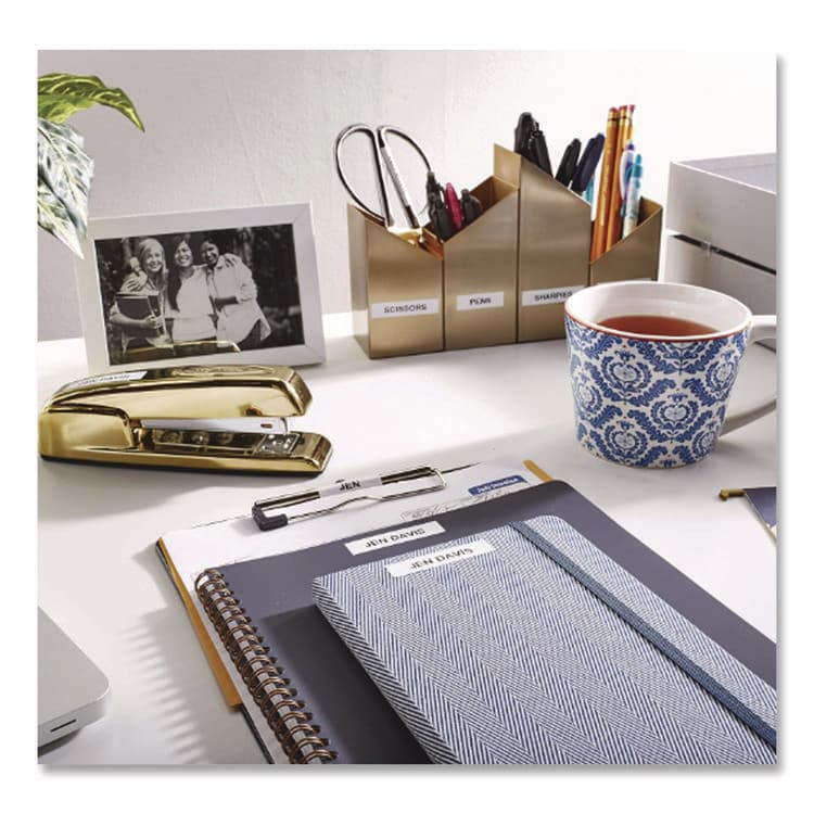 DYMO LetraTag Paper Label Tape Cassettes, 0.5" x 13 ft, White, 6/Box (DYM2050826) thumbnail 3