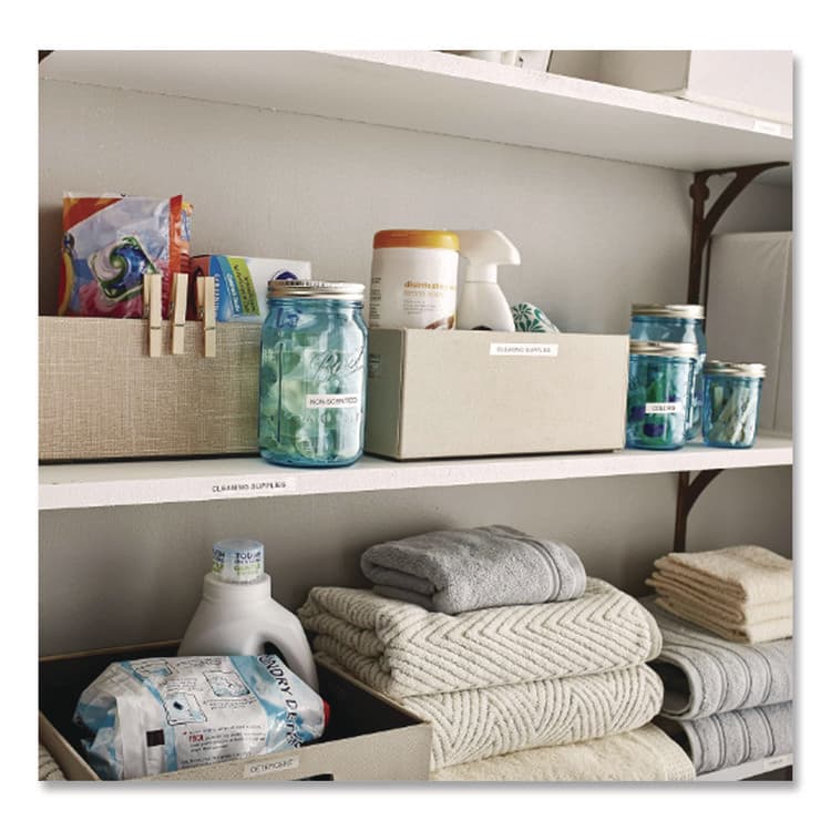 DYMO LetraTag Paper Label Tape Cassettes, 0.5" x 13 ft, White, 6/Box (DYM2050826) thumbnail 4