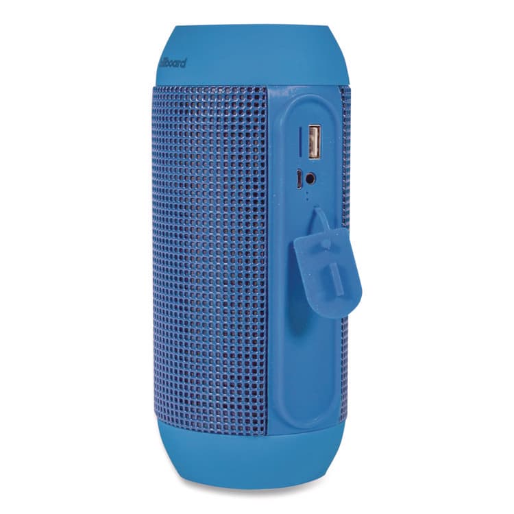 ESI CASES & ACCESSORIES Water-Resistant Bluetooth Speaker, 3.5 mm Aux In/Bluetooth/Micro USB/SD/TF Memory Card, Blue (ECABB742) thumbnail 2