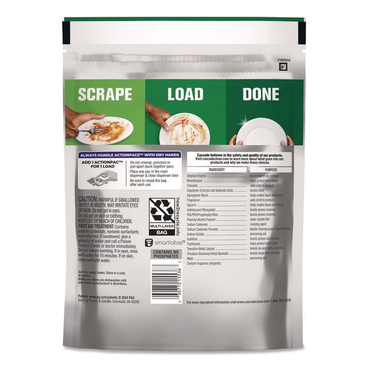 PROCTER & GAMBLE Platinum ActionPacs, Fresh Scent, 14 oz Pack, 26 Pods/Pack, 4 Packs/Carton (PGC15536) thumbnail 2