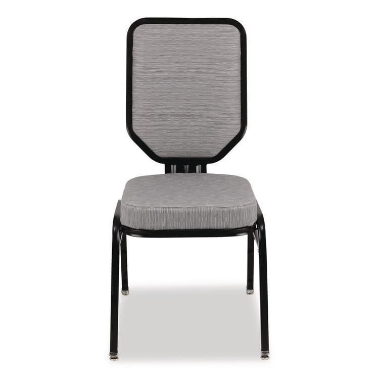 NATIONAL PUBLIC SEATING Flex-Back Banquet Chair, Supports Up to 500 lbs, 18.6" Seat Height, Morticia Lithium Seat/Back, Black Base, 2/Pack (NPS9682BG2)