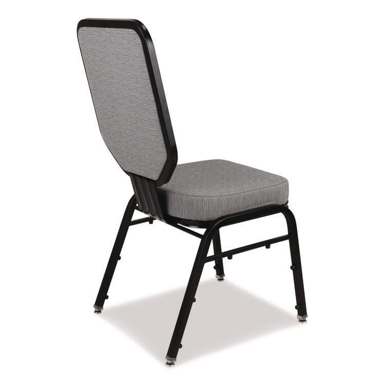 NATIONAL PUBLIC SEATING Flex-Back Banquet Chair, Supports Up to 500 lbs, 18.6" Seat Height, Morticia Lithium Seat/Back, Black Base, 2/Pack (NPS9682BG2) thumbnail 4