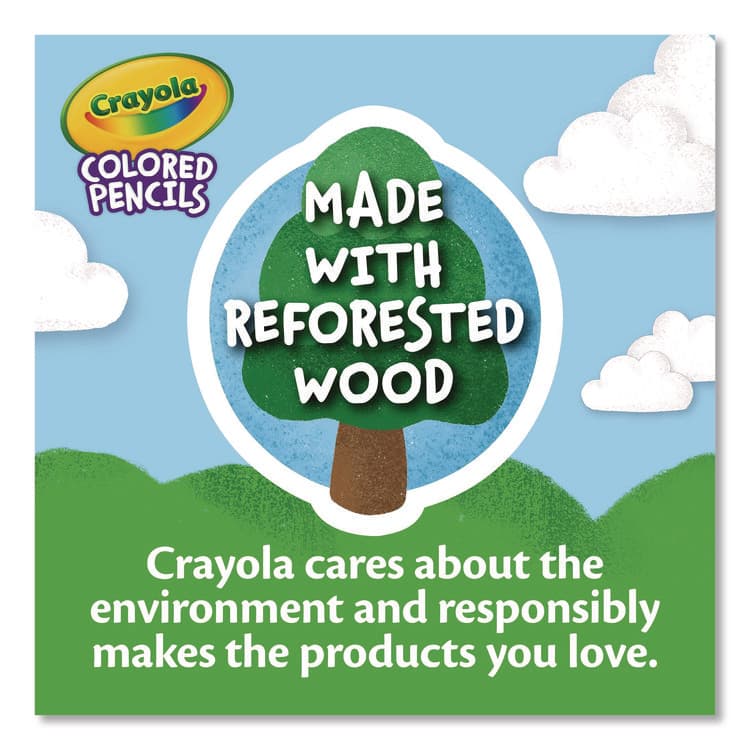 BINNEY & SMITH / CRAYOLA Colors of the World Colored Pencils Classpack Set, 24 Assorted Lead and Barrel Colors, 240/Pack (CYO687505) thumbnail 3