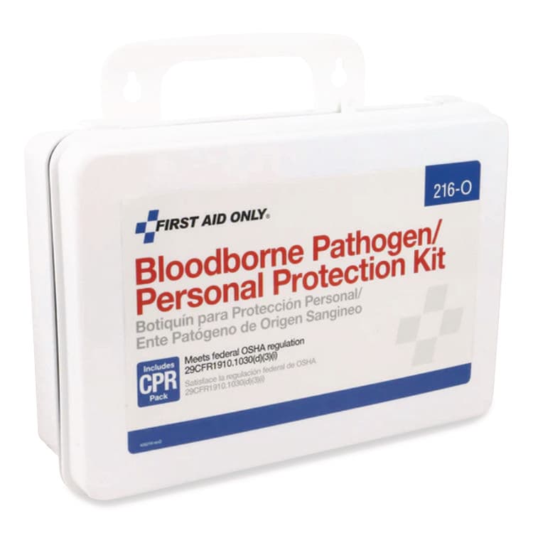 FIRST AID ONLY, . Bloodborne Pathogen Spill Clean Up Kit with CPR Pack, 31 Pieces, Plastic Case (FAO216O) thumbnail 3