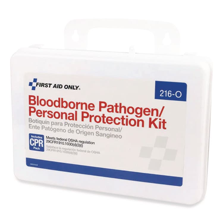 FIRST AID ONLY, . Bloodborne Pathogen Spill Clean Up Kit with CPR Pack, 31 Pieces, Plastic Case (FAO216O) thumbnail 4