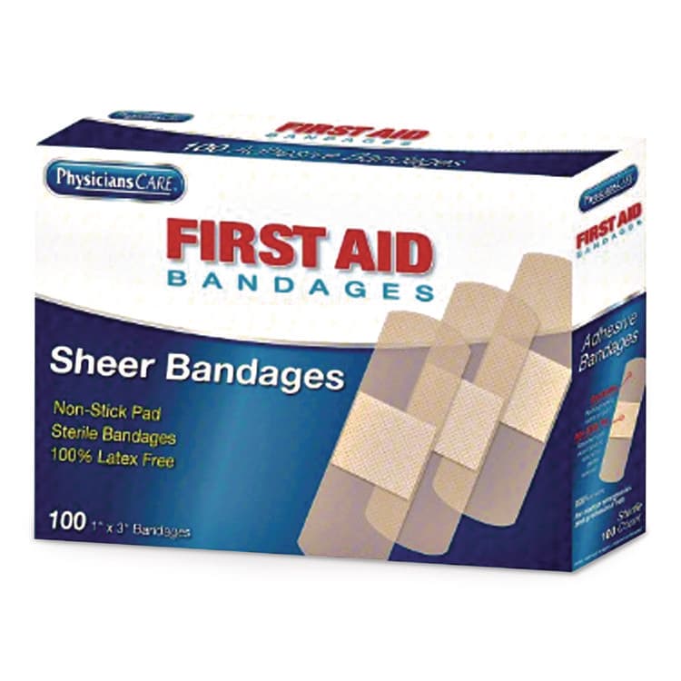 FIRST AID ONLY, . Adhesive Plastic Bandages, 1 x 3, 100/Box (FAO90097) thumbnail 2