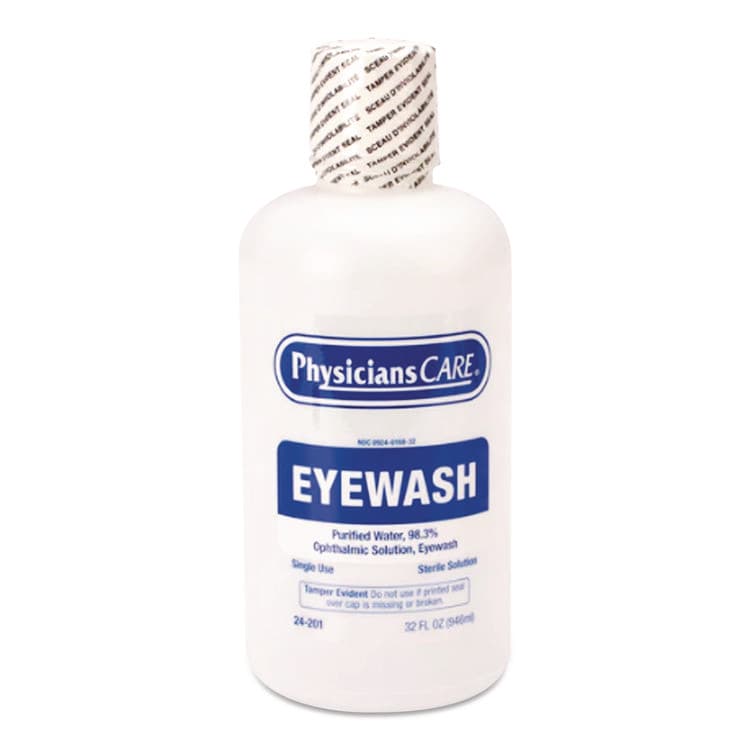 FIRST AID ONLY, . Pur-Wash Eye Wash, 32 oz Bottle (FAO340232)