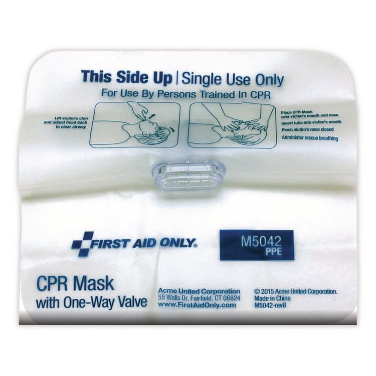FIRST AID ONLY, . CPR Face Shield with Elastic Ear Bands, Fits Adults and Children (FAO730009) thumbnail 2