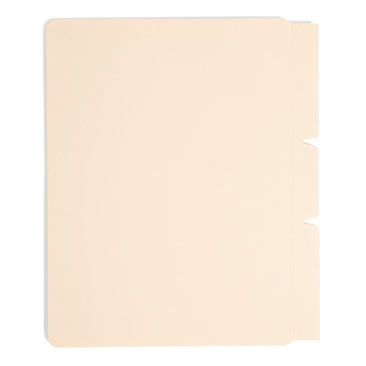 SMEAD MANUFACTURING CO. Self-Adhesive Folder Dividers for Top/End Tab Folders, Punched for Two-Prong Fasteners, Letter Size, Manila, 100/Box (SMD68021) thumbnail 3