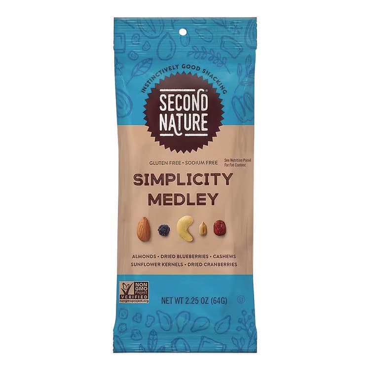 KAR'S NUTS Simplicity Medley Trail Mix, 2.25 oz Bag, 12 Bags/Box (SSUKAR01171) thumbnail 2