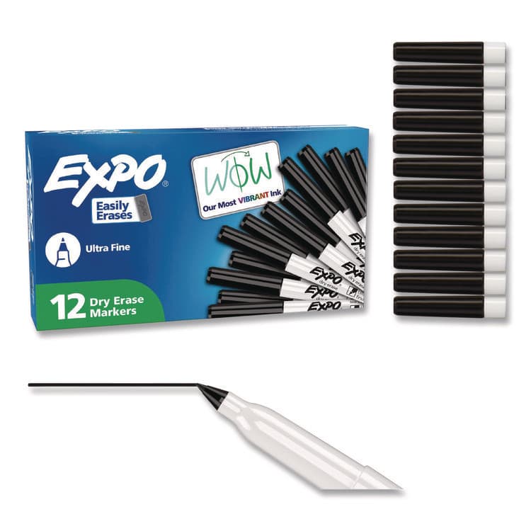 SANFORD Low-Odor Dry-Erase Marker, Extra-Fine Bullet Tip, Black (SAN1871131A)