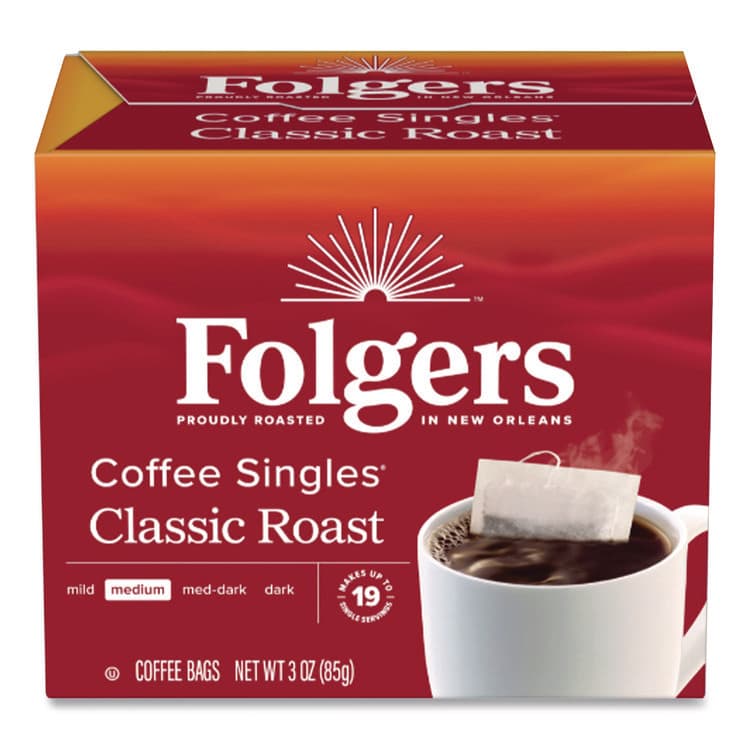 J.M. SMUCKER CO. Coffee Singles, Classic Roast, 0.16 oz Single-Serve Bag, 19/Pack (FOLPRO29764) thumbnail 2