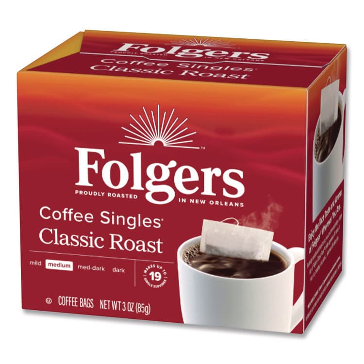 J.M. SMUCKER CO. Coffee Singles, Classic Roast, 0.16 oz Single-Serve Bag, 19/Pack (FOLPRO29764) thumbnail 3