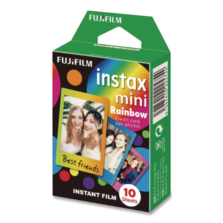 FUJI PHOTO FILM USA, . Instax Mini Rainbow Instant Film, 800 ASA, Color, 10 Sheets (FUJ16437401) thumbnail 3