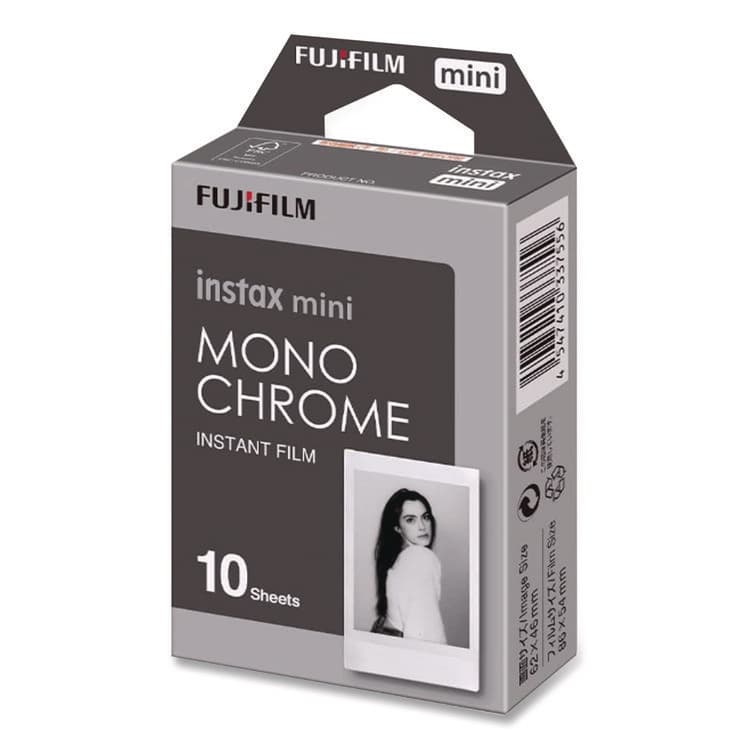 FUJI PHOTO FILM USA, . Monochrome Instax Film, Black and White, 10 Sheets (FUJ600017161) thumbnail 2