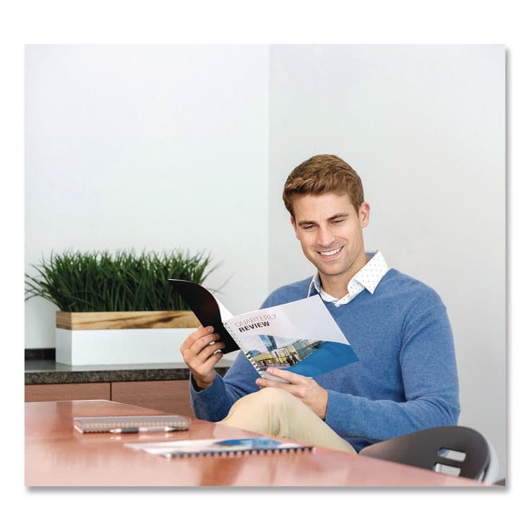 FELLOWES MFG. CO. Plastic Comb Bindings for 11 x 8.5 Documents, 19 Rings, 0.25" (20-Sheet) Capacity, White, 100/Pack (FEL52370) thumbnail 4