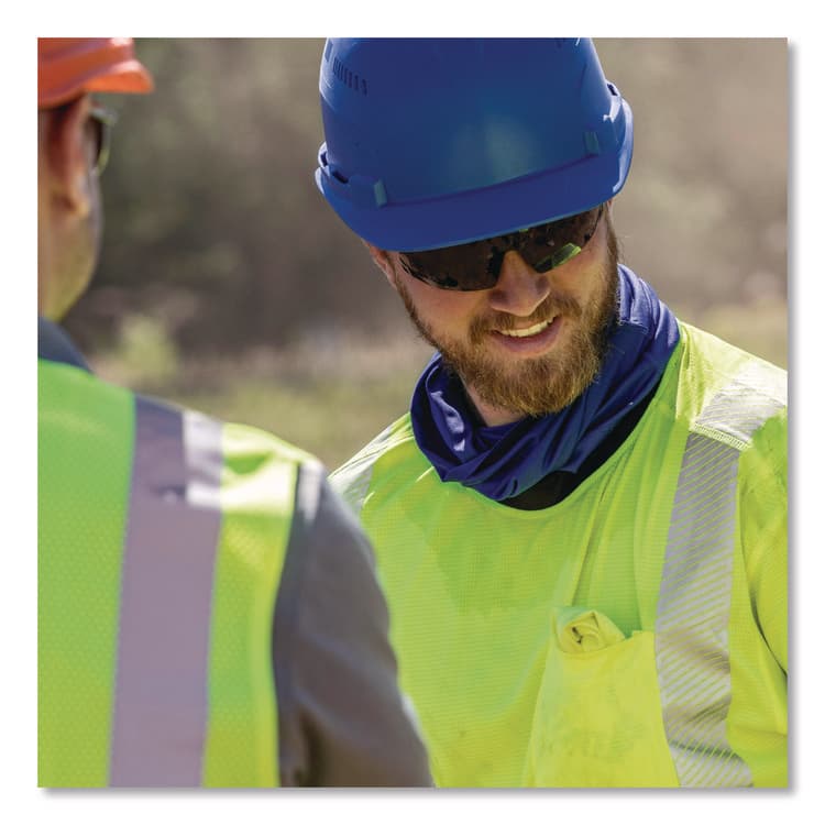 TENACIOUS HOLDINGS, . Chill-Its 6493FR FR Cooling Neck Gaiter, Modacrylic Knit, One Size Fits Most, Blue (EGO42138) thumbnail 4