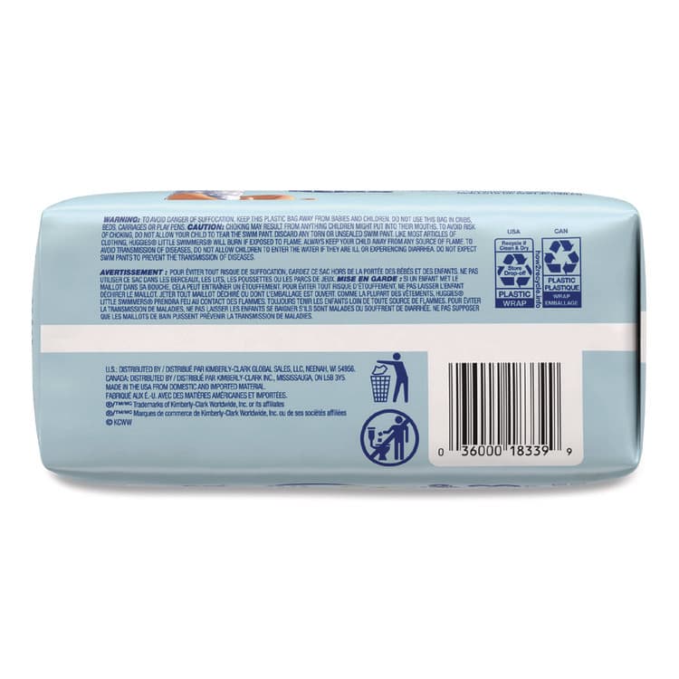 KIMBERLY CLARK Little Swimmers, Size 3, 16 lbs to 26 lbs, 12/Pack, 8 Packs/Carton (KCM18339) thumbnail 3